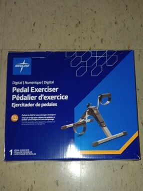 Medline Blue Pedal Exerciser – Portable Low-Impact Workout